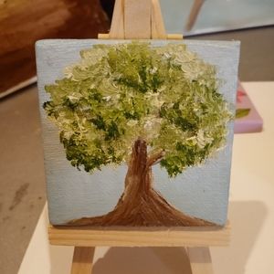 Mini painting of Mighty oak